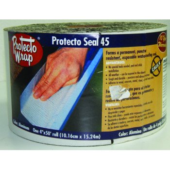 Protecto Wrap Protecto Seal 45 805209SW Membrane Flashing, 50 ft L, 9 in W, Polyethylene, Self-Adhesive