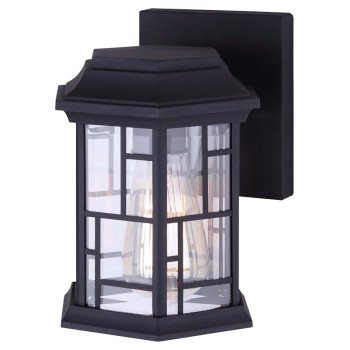 Canarm CHANTRY IOL352BK Outdoor Light, 100 W, Type A Lamp, Black Fixture