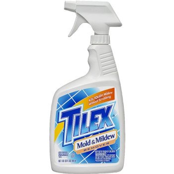 Tilex 01195 Mold and Mildew Stain Remover, 32 oz, Liquid, Bleach, Faint Yellow