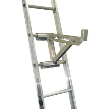 Qualcraft 2420 Ladder Jack, 2-Rung, Short Body, Aluminum, For: Round or D-Rung Style Ladders