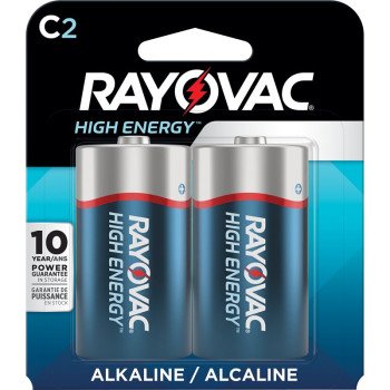 Rayovac HIGH ENERGY 814-2K Household Battery, C Battery, Alkaline