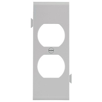 Eaton Wiring Devices STC8W Sectional Wallplate, 4-1/2 in L, 2-3/4 in W, 1 -Gang, Polycarbonate, White, High-Gloss