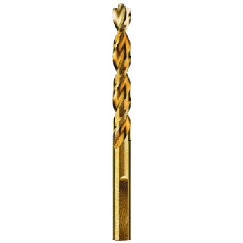 DEWALT DWA1214 Drill Bit, 7/32 in Dia, 3-3/4 in OAL, Parabolic Flute, 3-Flat Shank