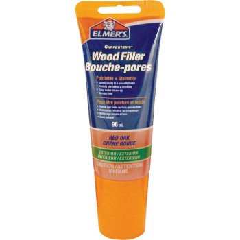 Elmers Carpenter's 60860 Wood Filler, Liquid, Mild Acrylic, Red Oak, 96 mL Tube