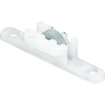 Prime-Line G 3038 Roller Assembly, 3/8 in W, 1/4 in L, Nylon/Steel, White