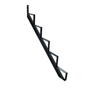 Pylex 14055 Stair Riser, 45 in L, 45-1/4 in W, Aluminum, Black, Baked Powder-Coated