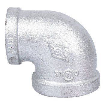 ProSource 2B1X3/4G Pipe Elbow, 1 x 3/4 in, Female, 90 deg Angle, Steel, SCH 40 Schedule, 300 psi Pressure