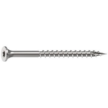 Camo 0348150 Deck Screw, #10 Thread, 2-1/2 in L, 2/3 Thread, Bugle Head, Star Drive, Sharp, Type-17 Point, 100