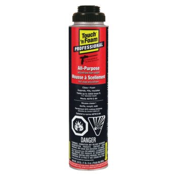 DAP Touch 'n Foam Professional Series 7565002420 All-Purpose Foam Sealant, Orange, 24 oz Can