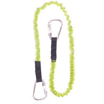 CLC GEAR LINK 1035 Structure Lanyard, 58 to 78 in L, 15 lb Working Load, Carabiner End Fitting