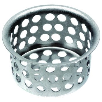 Danco 89049 Sink Strainer, 1-1/2 in Dia, Brass, Chrome, For: 1-1/2 in Sinks Drains and Utility Tubs