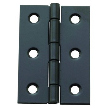 National Hardware N211-021 Decorative Broad Hinge, 2 in H Door Leaf, 3/64 in Thick Door Leaf, Steel, Oil-Rubbed Bronze