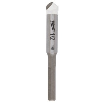 Milwaukee 48-20-8995 Drill Bit, 1/2 in Dia, 3-3/4 in OAL, 1/4 in Dia Shank, Round Shank