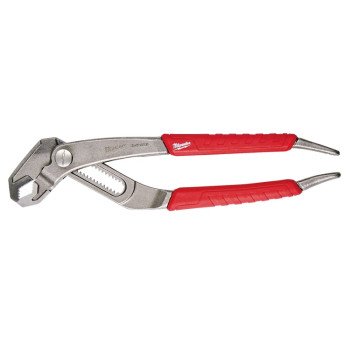 Milwaukee 48-22-6208 Tongue and Groove Plier, 8 in OAL, 1-3/4 in Jaw, Red Handle, Comfort-Grip Handle, 1/4 in W Jaw