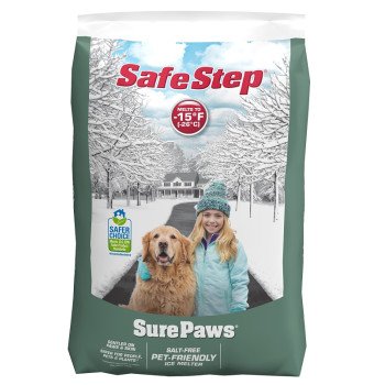 Safe Step Sure Paws 56720 Ice Melter, Crystal, White, Odorless, 20 lb Bag