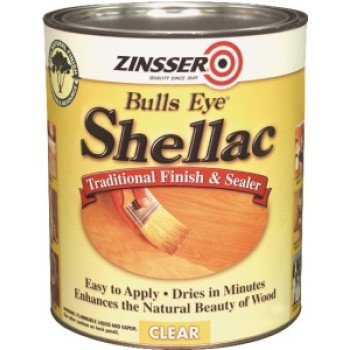 Zinsser 304H Shellac, Midtone, Clear, Liquid, 1 qt, Can