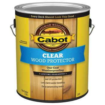 Cabot 140.0002101.008 Wood Protector, Clear, Liquid, 5 gal