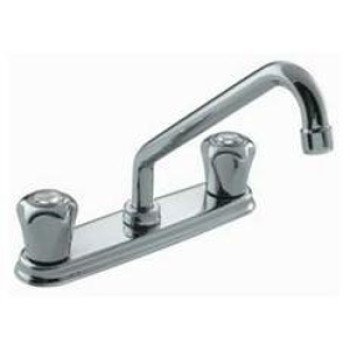 Moen II Series 77925 Kitchen Faucet, 1.5 gpm, 3-Faucet Hole, Metal, Chrome Plated, Deck Mounting, 8 in Faucet Centers