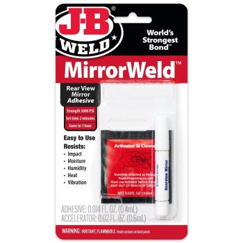 J-B Weld MirrorWeld 33701 Adhesive, Liquid, Blue Green/Dark Amber, 0.4 oz