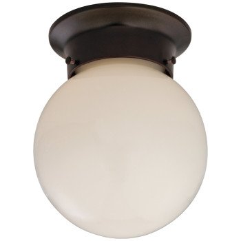 Boston Harbor F301-3375-ORB Single Light Ceiling Fixture, 120 V, 60 W, 1-Lamp, A19 or CFL Lamp, Bronze Fixture