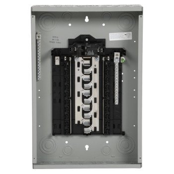 Siemens SN SN2020B1100 Assembled Load Center, 100 A, 20 -Space, 20 -Circuit, Main Breaker, Plug-On Neutral, Gray