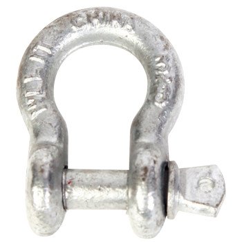 BARON 193LR-3/8 Anchor Shackle, 3/8 in Trade, 1 ton Working Load, Steel, Hot-Dipped Galvanized