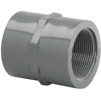 Lasco 830005BC Pipe Coupling, 1/2 in, FIP, PVC, SCH 80 Schedule