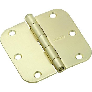 National Hardware N612-060 Door Hinge, Steel, Satin Brass, 50 lb