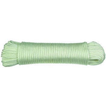 Ben-Mor 60013 Rope, 3/16 in, 100 ft L, Polyester, White