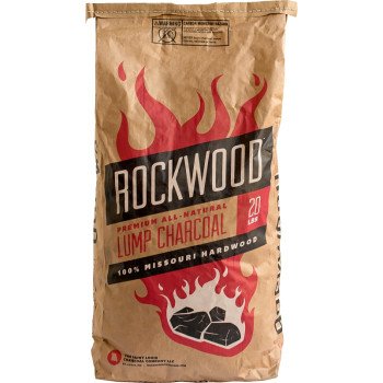 CHARCOAL LUMP ROCKWOOD 20LB BG