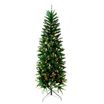 Hometown Holidays 27201 Christmas Tree, 7 ft H, Alpine Fir Family, 110 V, Mini Bulb, Clear Light