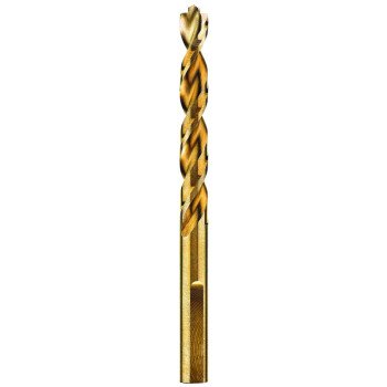 DEWALT DWA1215 Drill Bit, 15/64 in Dia, 3-7/8 in OAL, Parabolic Flute, 3-Flat Shank