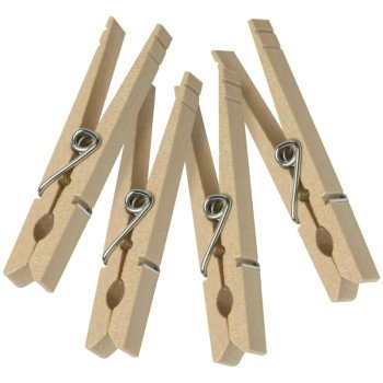 Honey-Can-Do DRY-01375 Classic Clothespin, 0.394 in W, 3.3 in L, Birchwood, Natural