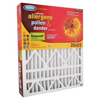 BestAir HW2025 Air Filter, 25 in L, 20 in W, 8 MERV