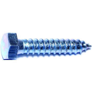 Midwest Fastener 01331 Lag Screw, 1/2 in Thread, 2-1/2 in OAL, Zinc