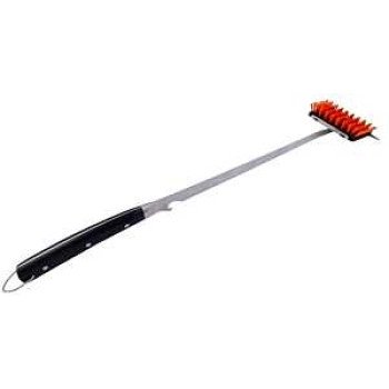 Oklahoma Joe's 2978124R06 Rake and Brush, 5.9 in W Brush, Full-Tang, Riveted Handle, 27 in L