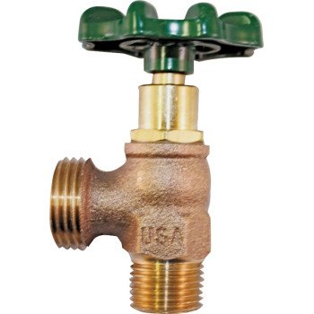 Arrowhead Brass 223LF Boiler Drain, 3/4 x 3/4 in Connection, MIP x Hose Thread, 125 psi Pressure, 8 to 9 gpm