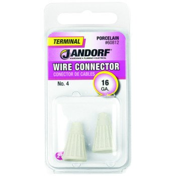 Jandorf 60812 Wire Connector, 16 ga Wire, White