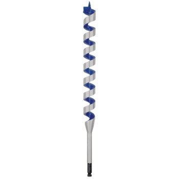 Irwin 3043012 Auger Drill Bit, 15/16 in Dia, 17 in OAL, Twist Flute, 1-Flute, 7/16 in Dia Shank