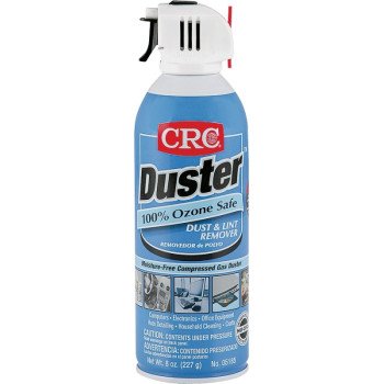 CRC Duster 05185 Dust and Lint Remover, Liquefied Gas Aerosol Can, Mild Petroleum, Clear