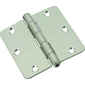 National Hardware N830-272 Door Hinge, Steel, Stainless Steel, Full-Mortise Mounting