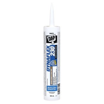 DAP DYNAFLEX 230 74084 Sealant, White, 40 to 100 deg F, 300 mL Cartridge