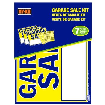 Hy-Ko KIT-26 Sign Kit, GARAGE SALE, Card Stock