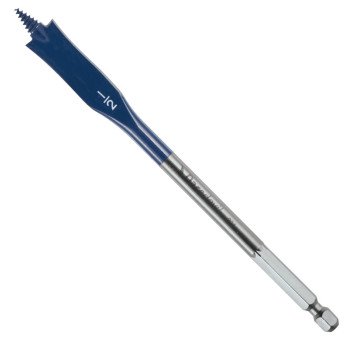 Bosch Daredevil DSB1005 Spade Drill Bit, 1/2 in Dia, 6 in OAL, 1-Flute, 1/4 in Dia Shank, Hex Shank