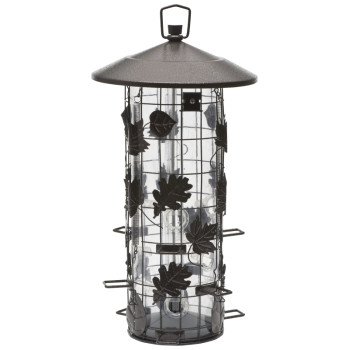 Perky-Pet 337 Wild Bird Feeder, Metal, Rustic Brown, Hanging Mounting