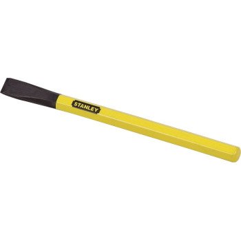 STANLEY 16-287 Cold Chisel, 1/2 in Tip, 6 in OAL, Vanadium Steel Blade