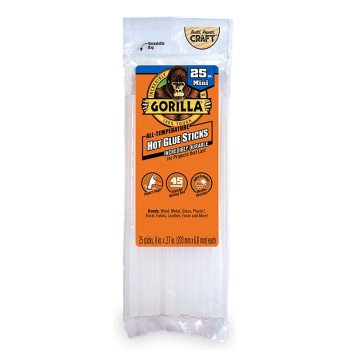 Gorilla 3022502 Hot Glue Stick, Clear