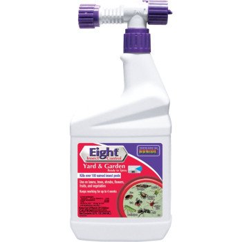 Bonide Eight 426 Insect Control, Liquid, Spray Application, 1 qt Bottle