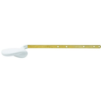 TOILET FLUSH LEVER WHITE EURO