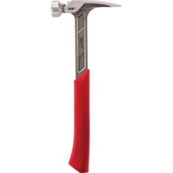 Milwaukee 48-22-9022 Hammer, 22 oz Head, Framing, Milled Face, Steel Head, 15 in OAL